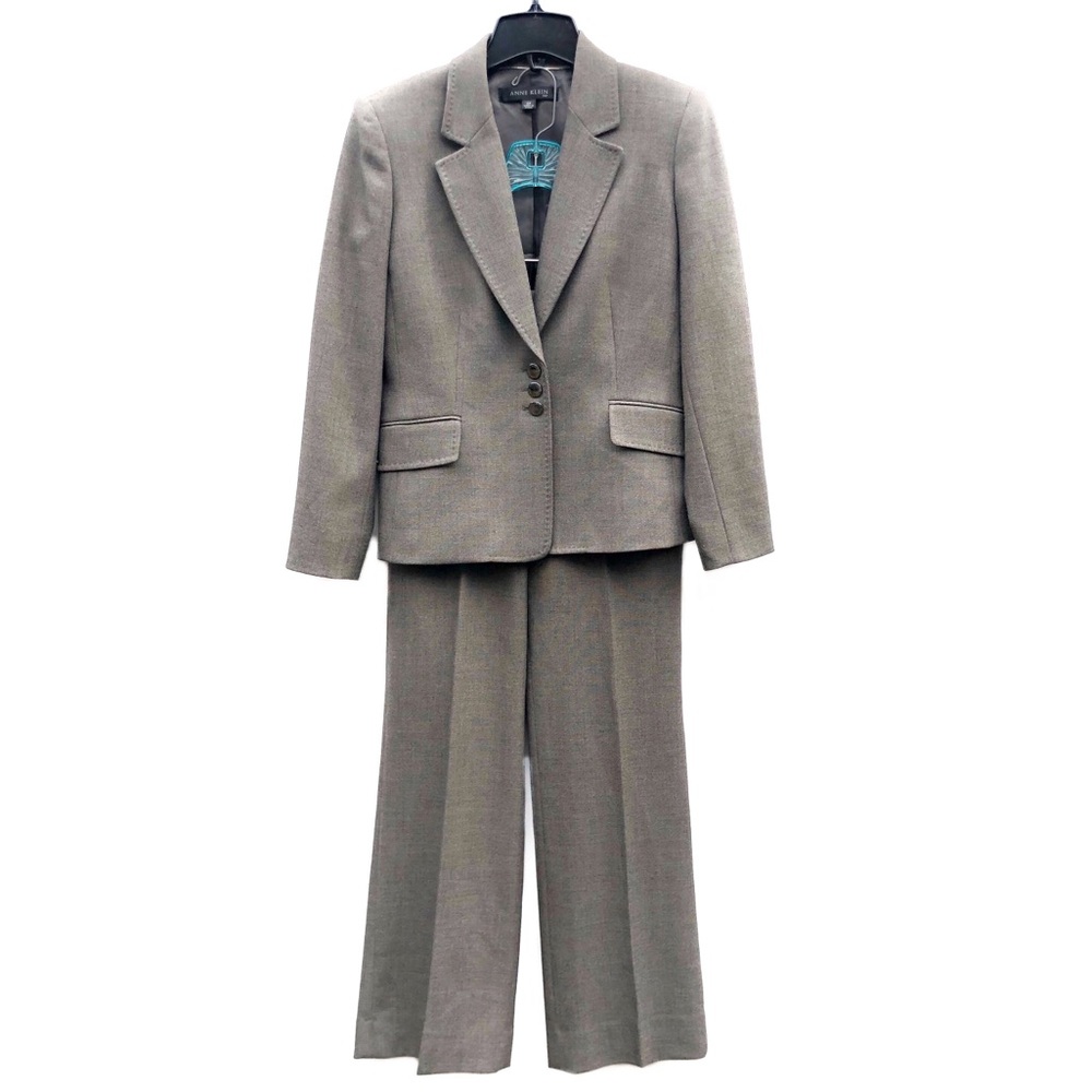 Anne Klein Two Piece Suit Formal Business Career Blazer Jacket & Pants EUC 2P